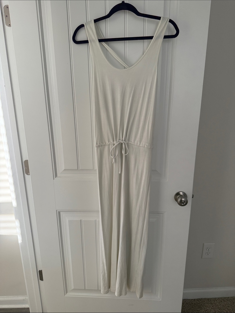 Theory Cream Sleeveless Maxi Dress